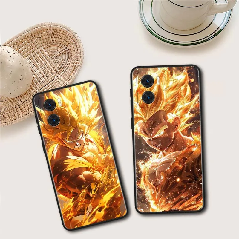D-Dragon Ball Cool Saiyan cubierta para Motorola Moto G85 G64 G55 G54 G45 G35 G34 Edge 50 40 5G funda de teléfono negra - imagen 2