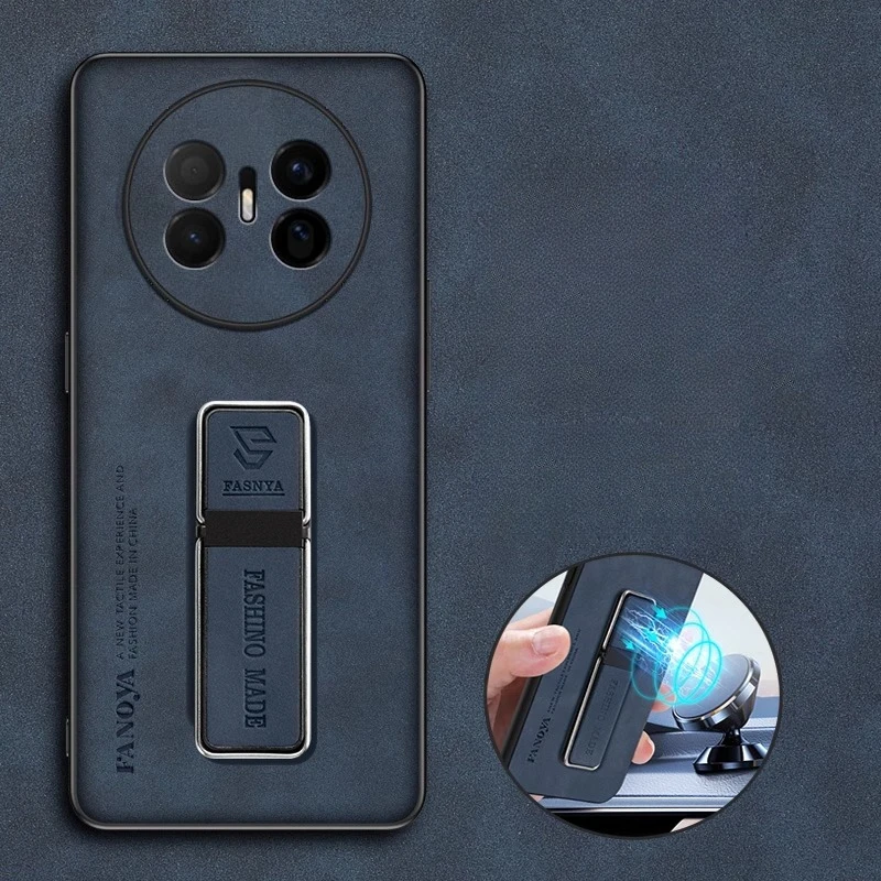 Para Huawei Mate 70 Air funda para Mate70 Air Skinsheep PU cuero protección completa mate duro parachoques magnético soporte cubierta Shell - imagen 2