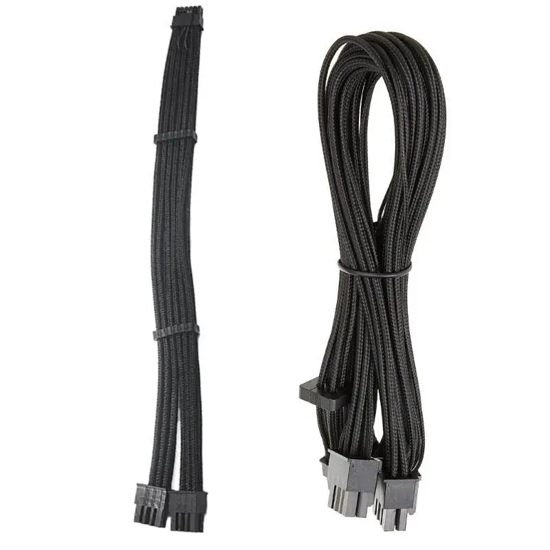 PCIE5.0 Cable Dual8pin a 16Pin 16AWG 12VHPWR Fuente de alimentación Tarjetas gráficas compatibles RTX4000 RTX4080 RTX4090 Series