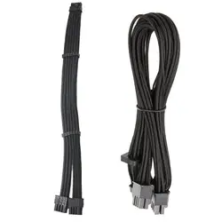 PCIE5.0 Cable Dual8pin a 16Pin 16AWG 12VHPWR Fuente de alimentación Tarjetas gráficas compatibles RTX4000 RTX4080 RTX4090 Series