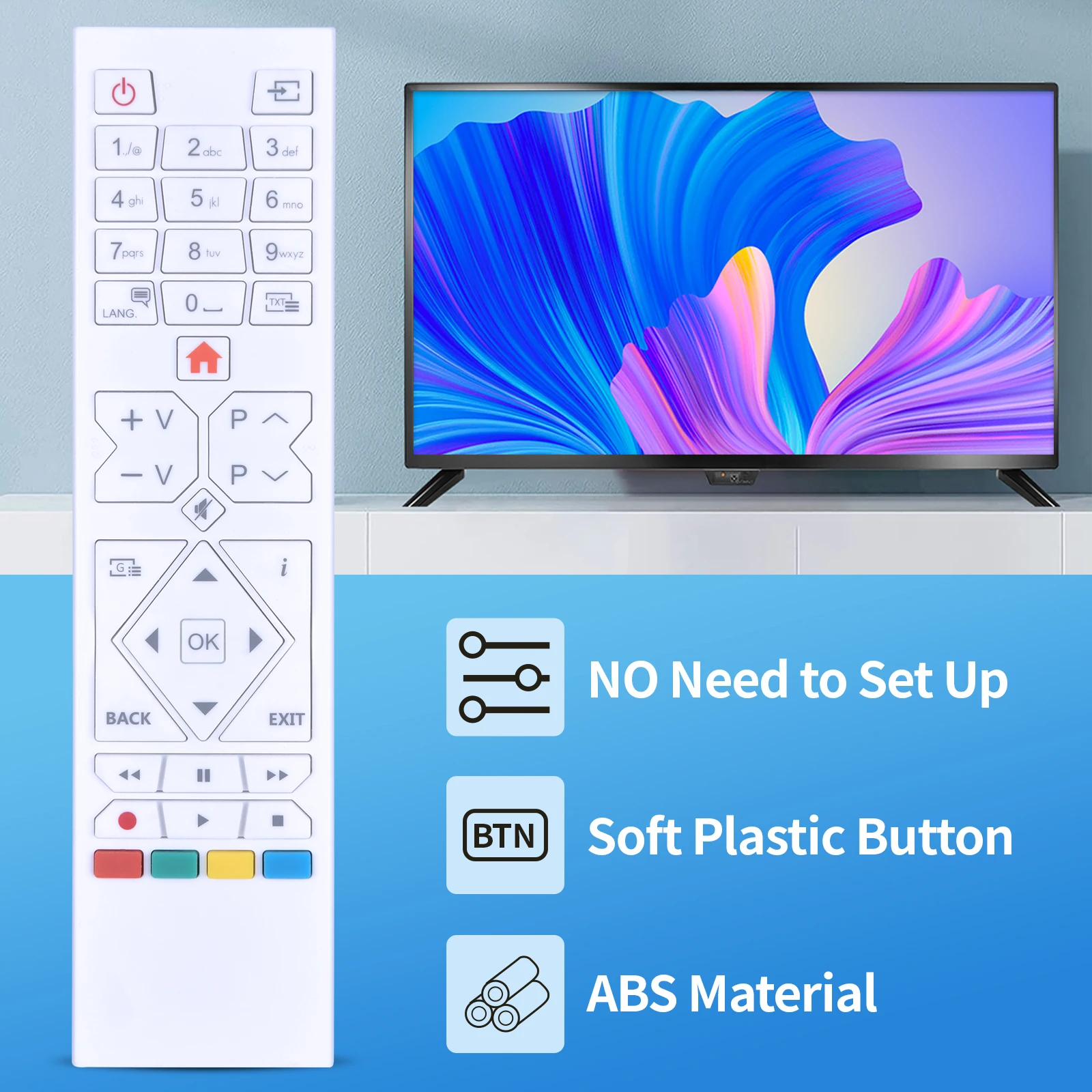 Nuevo 30101638 RC39105 RM-C3332 para JVC Telefunken Mitchell y marrón 23509658 LT-22VF42L LT-24VH4905 LT-32VF42L - imagen 3