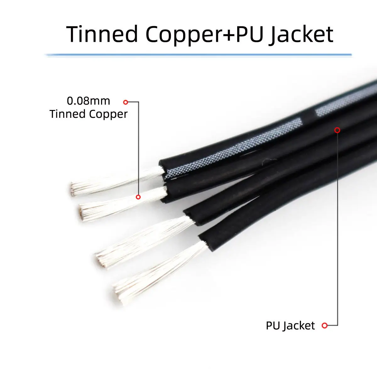 CY USB 2.0 Type-A Male to Micro USB Male Male Data Flat Slim FPC Cable 13cm for FPV & Disk & Phone - imagen 5