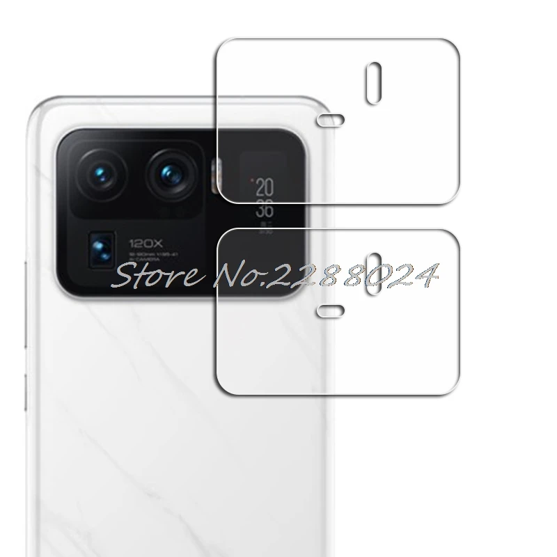 Película de lente de cámara para Xiaomi Mi 11 Ultra M2102K1G, Protector de vidrio templado para lente de cámara trasera, 2 uds.
