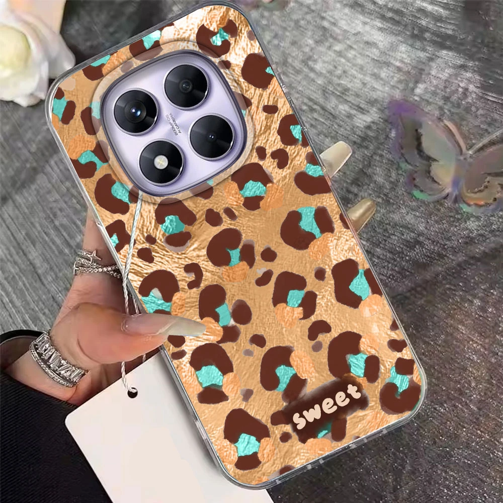 Funda de teléfono con estampado de leopardo rosa Vintage para Xiaomi Redmi Note 14 13 12 11 11S 10 10S 9 8 Pro 9C 13C 14C A3 A4 A3X 9C A1 A2 - imagen 5