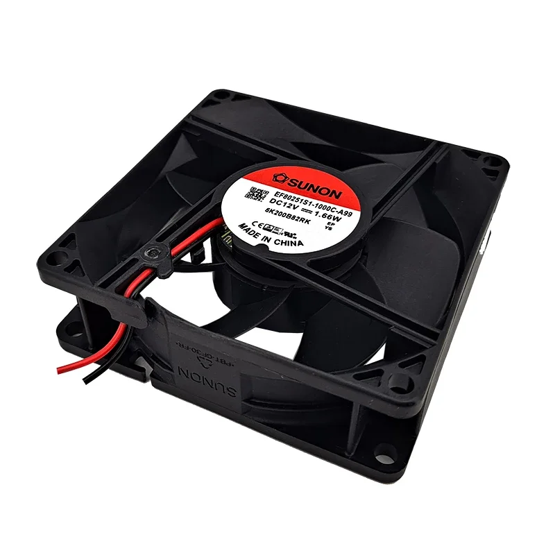 EF80251S1-1000C-A99 12V 3200rpm 41cfm 8cm 80mm 8025 nuevo ventilador de enfriamiento cuasi integrado 80*80*25mm - imagen 4