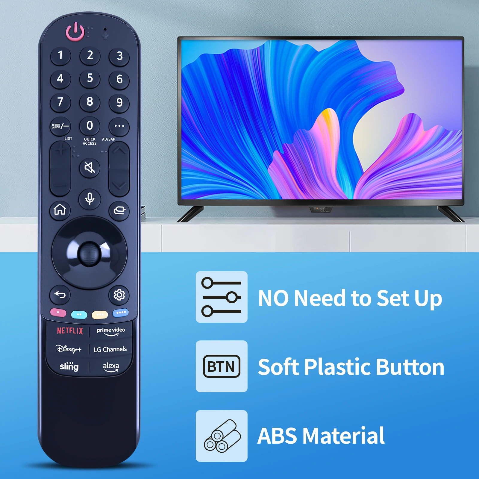 Control remoto mágico por voz para Smart TV, mando a distancia con puntero, ratón volador, MR23GA, MR23GN, AKB76043102, 2021-2023 - imagen 3