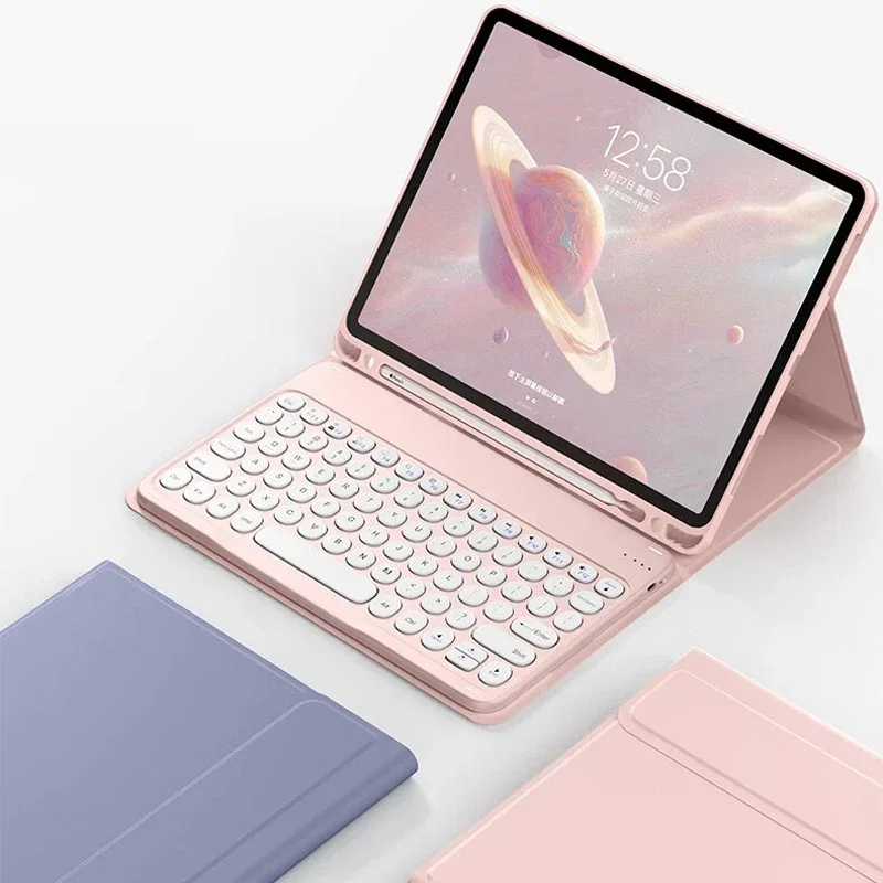 Para Xiaomi Mi Pad 6 5 Pro 11 12,4 funda magnética para teclado y ratón Bluetooth para Xiaomi Mi Redmi Pad 10,6 SE 11 con portalápices - imagen 2