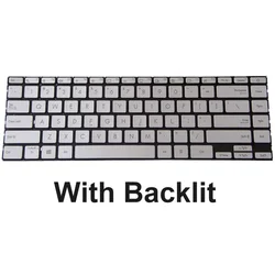 Teclado americano Asus ZenBook 14 UX425 retroiluminado plata
