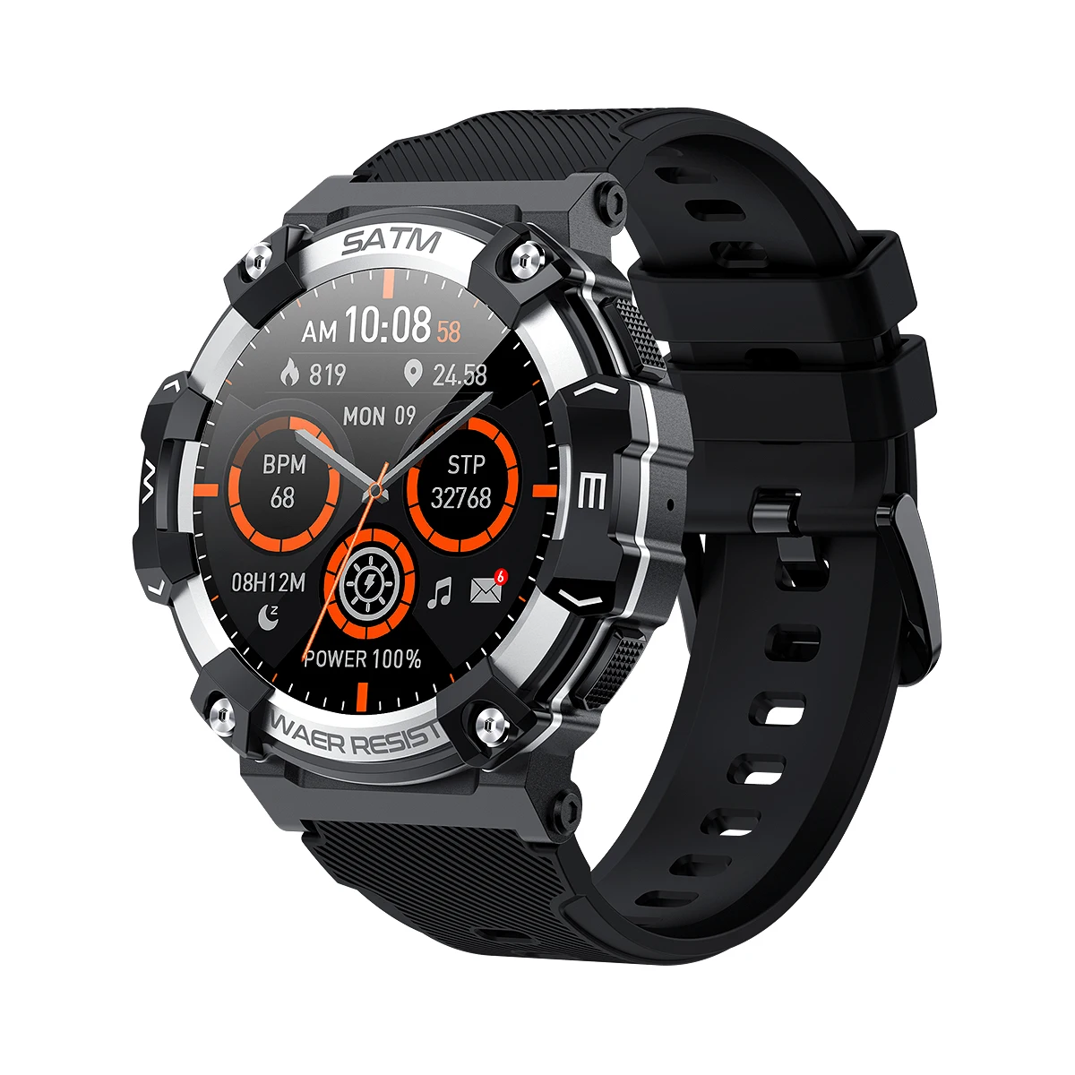 1,39 pulgadas Bluetooth llamadas IOS Smartwatch IP68 impermeable redondo deportes Fitness Android reloj de pulsera inteligente para hombres - imagen 5