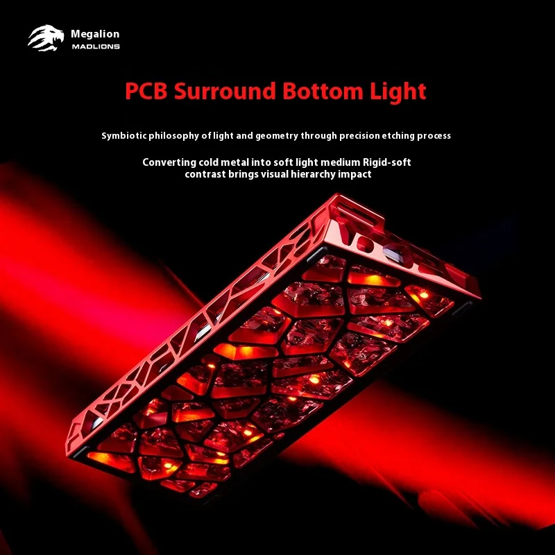 Nuevo teclado de eje magnético hueco MADLIONS MAD Light 60 HE para juegos y deportes electrónicos, el teclado de oficina es un valorante totalmente de aluminio - imagen 4