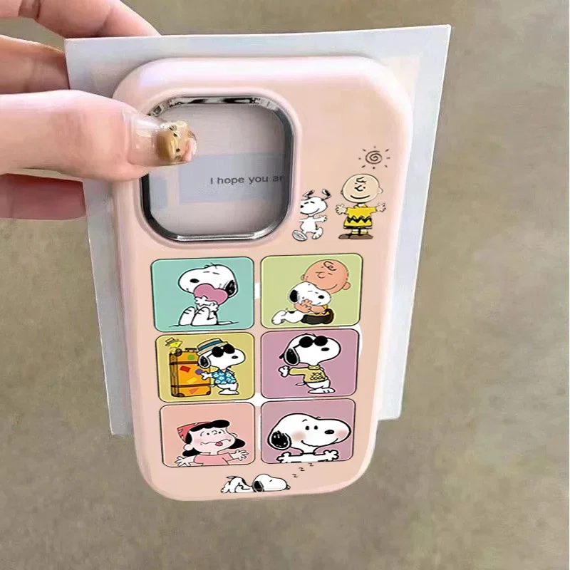 Funda bonita de dibujos animados de Snoopy para Samsung S25 Plus S24 S23 S22 Ultra S20 S21 FE A56 A16 A36 A15 A35 A25 A26 A14 A54 A53 A06 A05 A05S - imagen 5