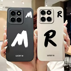 Honor X6a Plus – Funda de Silicona Antigolpes con Letras