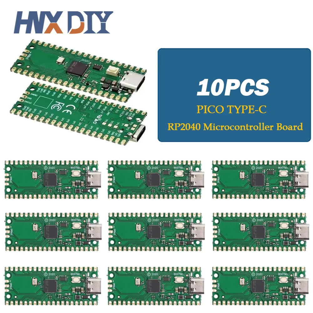 1-10 Uds Raspberry Pi Pico Board RP2040 PICO W Dual-Core 264KB ARM microordenadores de baja potencia procesador de Cortex-M0 + de alto rendimiento - imagen 4
