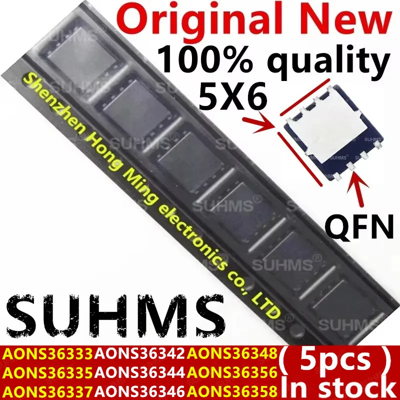 (5 piezas) 100% nuevo AONS36333 AONS36335 AONS36337 AONS36342 AONS36344 AONS36346 AONS36348 AONS36356 AONS36358 QFN-8