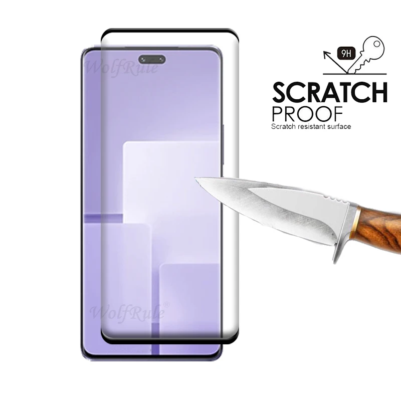 4 en 1 para Xiaomi Civi 3, vidrio templado 9H HD, cubierta completa, protector de pantalla curvo para lentes Mi Civi 3 - imagen 2