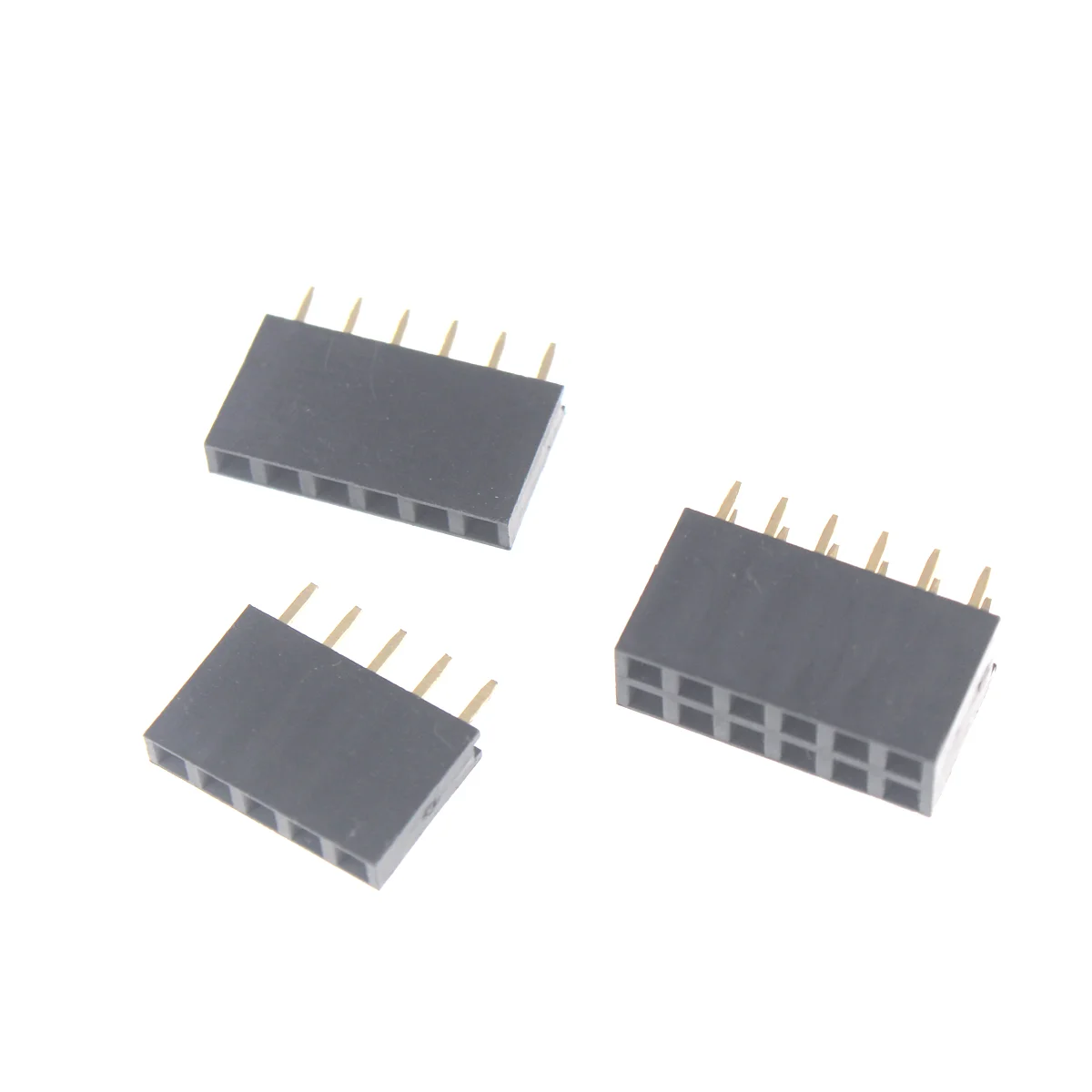 10 Uds. Conector de cabezal hembra de una sola fila paso 2,54mm 1*2P 3P 4P 6P 8P 12P 15P 20P 40P conector de pines para Arduino - imagen 4