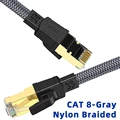 Cat 8-Gray Braided