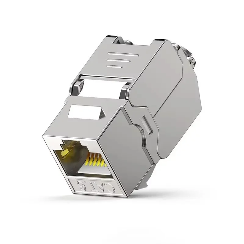 Módulo de Conector hembra Cat6 6A Cat7 Keystone Jack, Conector de blindaje para Cable de red, Cable Lan Ethernet, enchufe de Internet RJ45 - imagen 3