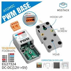 M5Stack ATOMIC Base PWM – Módulo de Control