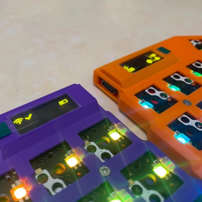 Corne-teclado de modo Dual con Bluetooth, Kit de teclado con interruptor de Choc ergonómico, personalización de Color, bricolaje, Github RGB, teclado dividido para juegos - imagen 4