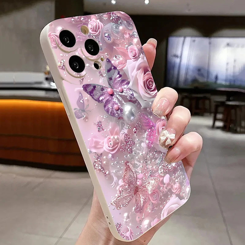 Pintura al óleo Rosa flor funda para Xiaomi Redmi Note 14 13 12 Pro Plus 12S 11S 11 10S Redmi 12 13 13C cubierta suave a prueba de golpes - imagen 5