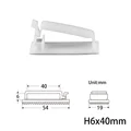 White H 6x40mm