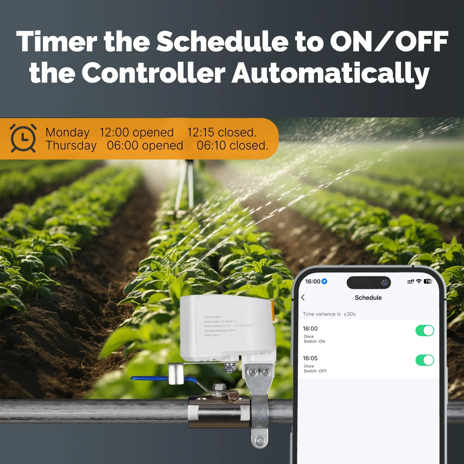 MOES Tuya ZigBee-controlador de válvula de Gas y agua con batería inteligente, Control por voz automático de bajo consumo de energía con Alexa y Google Home - imagen 5