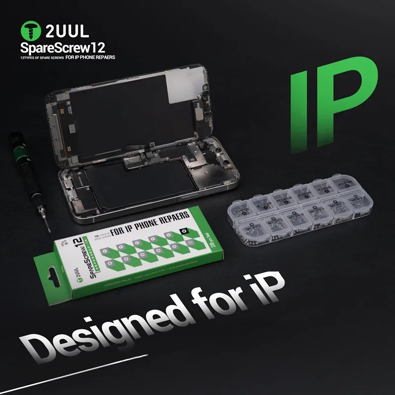 2UUL SC22 330 Uds tornillos de repuesto de reparación IP con 12 tipos de juego mantenimiento de teléfono móvil caja de zonización de extracción rápida de tornillos - imagen 4