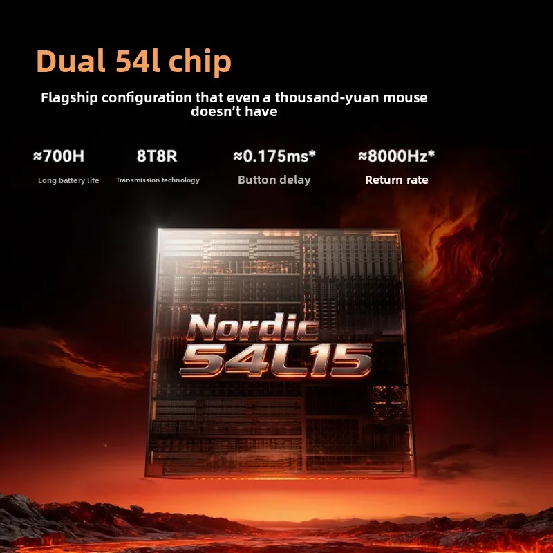VGN Flying Dragon Y2 Pro Max ratón inalámbrico para juegos PAW3395 PAW3950 8K Bluetooth 2,4G con cable de carga rápida ratón para juegos Esports - imagen 4