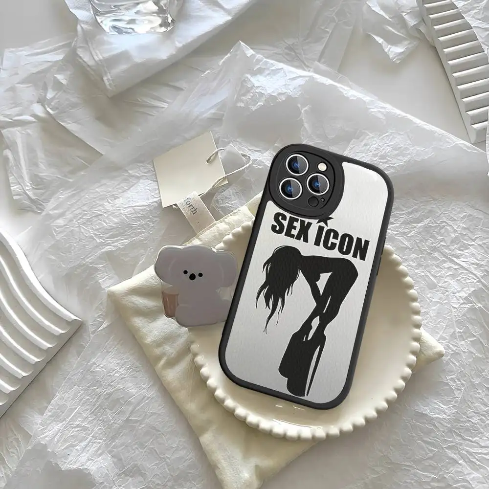 Funda de teléfono Sex Icon de cuero duro para IPhone 16 15 14 13 12 Mini 11 14 Pro Max Xs X Xr 7 8 Plus Fundas - imagen 4