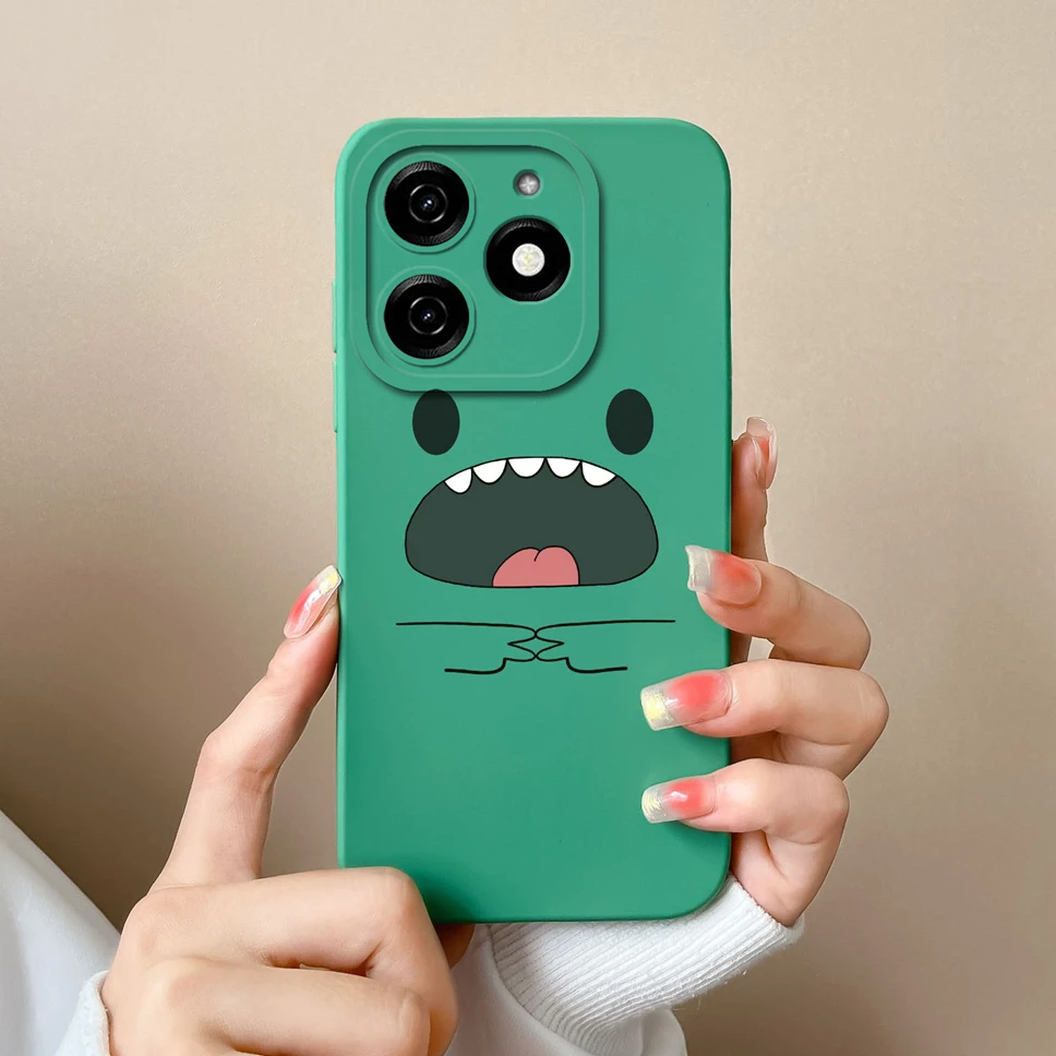Para Tecno Spark 20 Pro Plus 20C funda de teléfono patrones divertidos de dibujos animados cobertura completa cubierta suave para Tecno Spark20 parachoques ligero - imagen 2