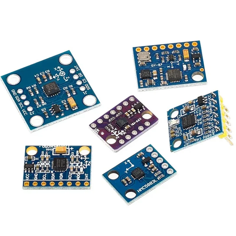 GY-521 GY-271 GY-61 Serie MPU6050 Módulo Sensor de ángulo 3D 6DOF Acelerómetro de triple seis ejes Giroscopio electrónico - imagen 2