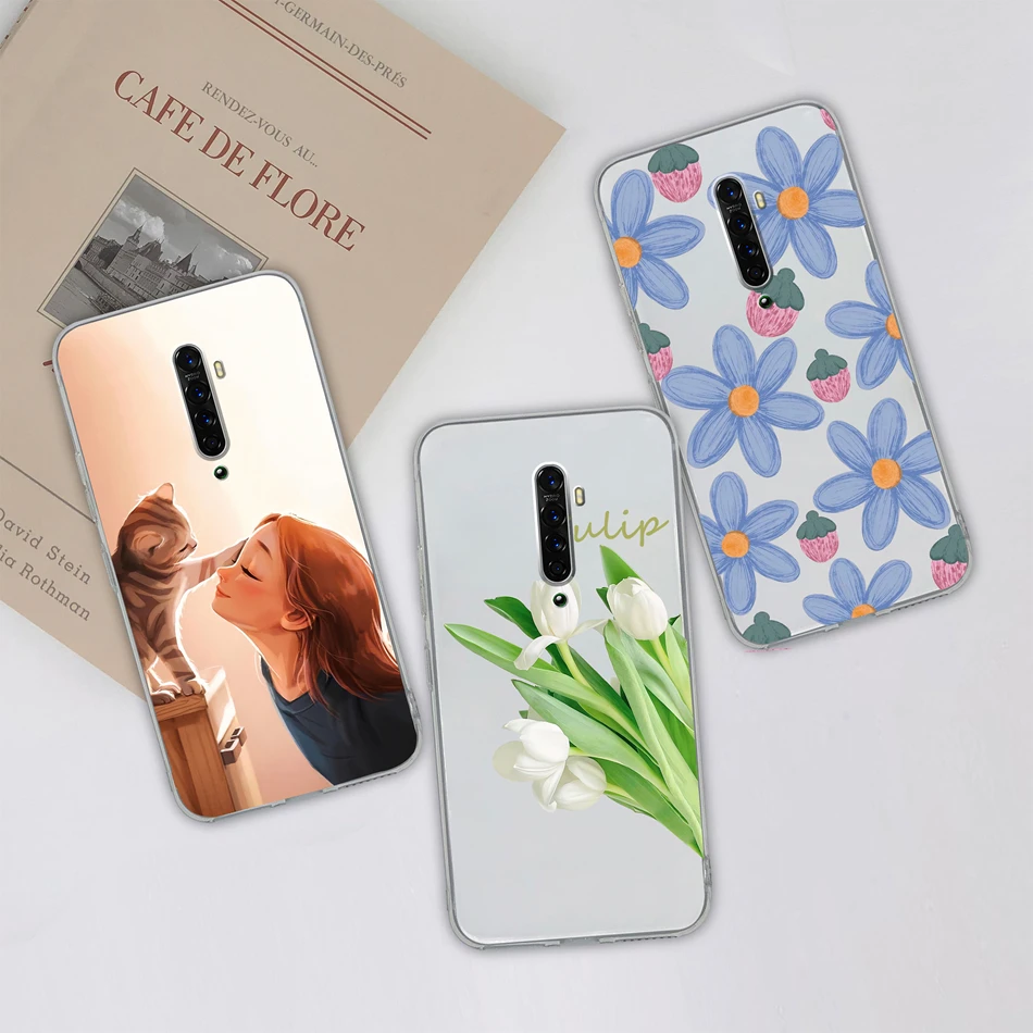 Para Oppo Reno 2 2Z 2F funda de teléfono patrones coloridos de ensueño suave TPU transparente carcasa de silicona para Oppo Reno2 parachoques ligero - imagen 4