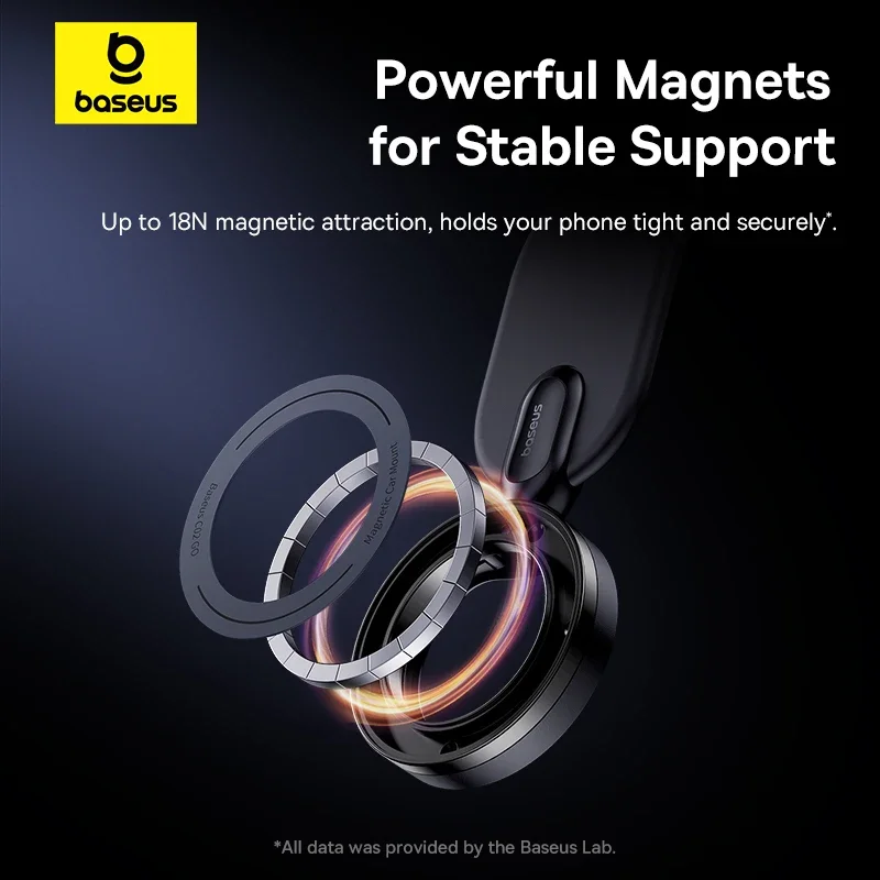 Soporte magnético Baseus para teléfono de coche, soporte plegable para teléfono, soporte para Iphone 12 13 14 Pro Max para Samsung - imagen 2