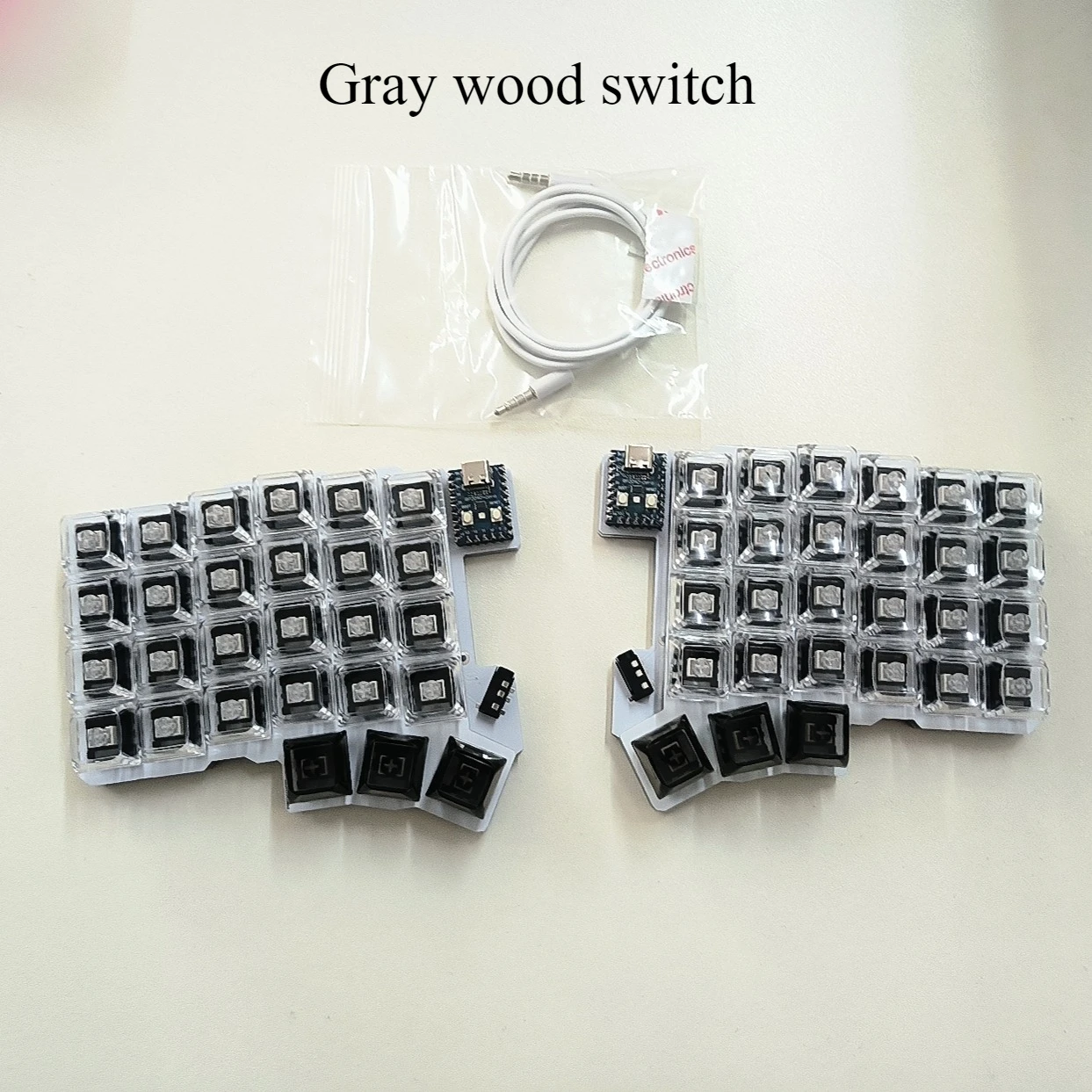 Silakka54 Kit de teclado dividido con cable soporte de intercambio en caliente QMK/VIAL teclado personalizado ergonómico juego de oficina Teclado mecánico dividido - imagen 5