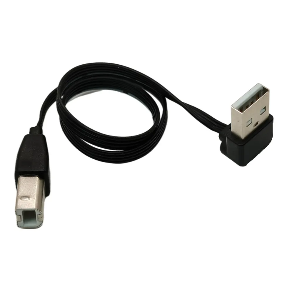 Cable de datos compacto Flexible para impresora Epson, adaptador USB 2,0 tipo A macho A B macho (AM A BM), convertidor corto, color negro, 0,5 m - imagen 2
