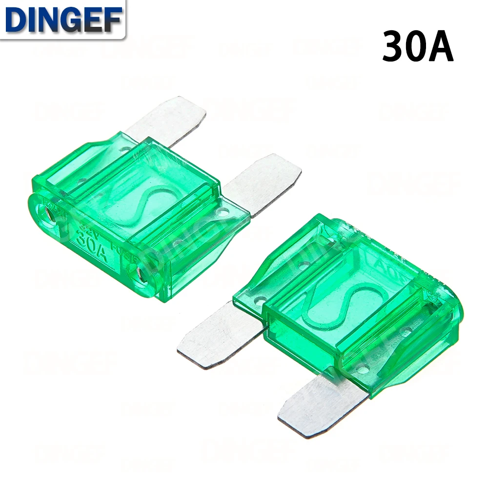 5 uds Zinc 32V tamaño grande seguro enchufe insertar luz de xenón camión barco automotriz hoja fusible 20A 30A 40A 50A 60A 70A 80A - imagen 2