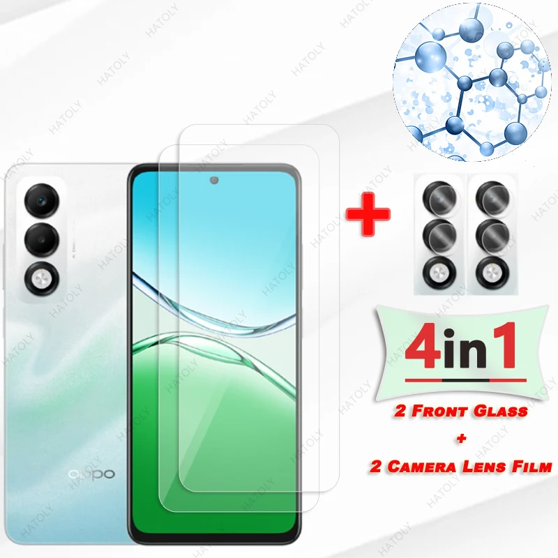 Para Oppo A5i Pro 5G Protector de pantalla de vidrio para Oppo A5i 5G HD película protectora transparente Protector de lente de cámara para Oppo A5i Pro 5G - imagen 5