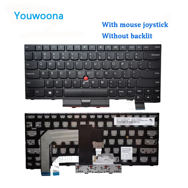 Teclado de portátil para LENOVO IBM Thinkpad, nuevo, T470, T480, A475, A485 - imagen 2