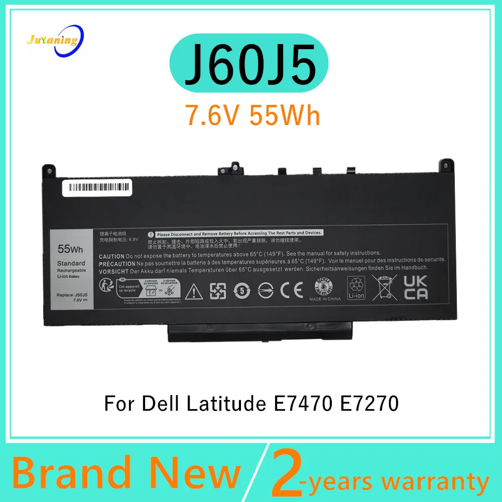 J60J5 batería del ordenador portátil para Dell Latitude E7270 E7470 MC34Y 0MC34Y R1V85 451-BBSX 242WD 1W2Y2 GG4FM WYWJ2 451-BBSU 451-BBSY