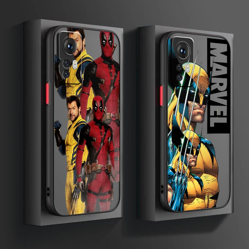 Deadpool Lobezno translúcido esmerilado, arte Popular para Xiaomi Mi 13, 12T, 11T, 11, 11i, 10T, 10, 9T, Pro Lite, Ultra 5G, TPU - imagen 2