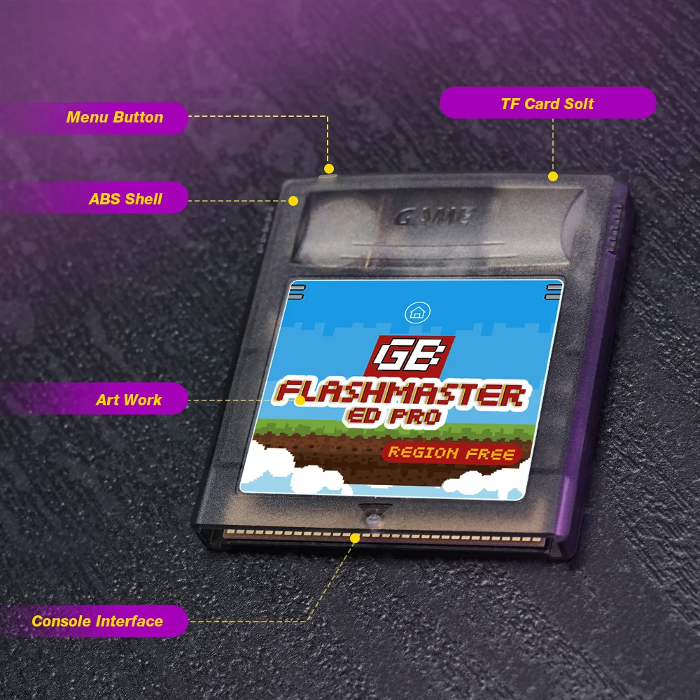 Tarjeta de juego GB PRO + Gameboy Card OS.V4 2500 en 1 con tarjeta de juego TF de 8GB para consolas de juegos GB GBC SP - imagen 5