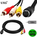 Mini DIN 9pin-3RCA