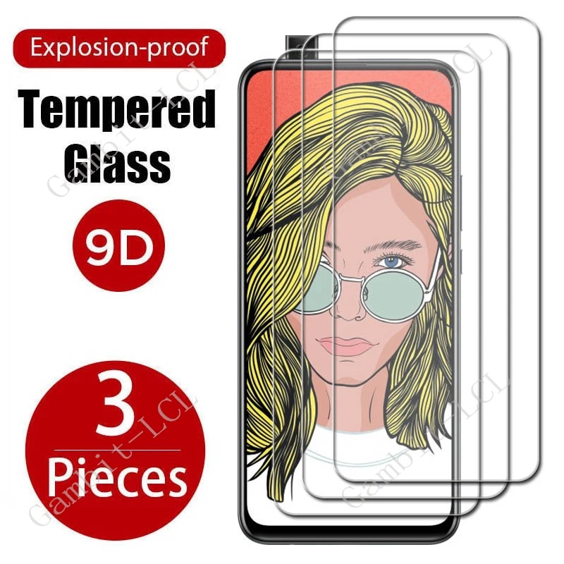 3 uds 9H HD vidrio templado Protector para Huawei Y9 Prime 2019 6,59 "HuaweiY9Prime Y9Prime P Smart Z película protectora de pantalla