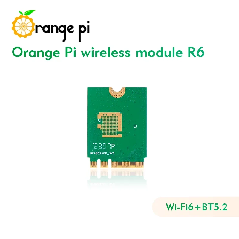 Módulo WiFi Orange Pi R6 2,4G/5G Wi-Fi6 de doble banda + BT5.2 con PCIE para placa OPi 5 Plus módulo inalámbrico de interfaz M.2 E-Key - imagen 3