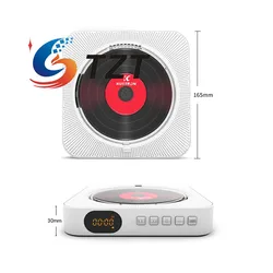 TZT KC-909 Reproductor CD de Pared con Bluetooth 10W y Altavoc...