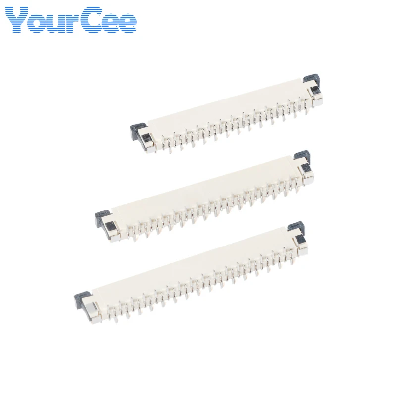 10 Uds conector FPC FFC 0,5mm 1,0mm paso tipo Vertical desalineación pines cruzados 4 5 6 8 10 12 16 18 20 26 28 30 34 40pin - imagen 3