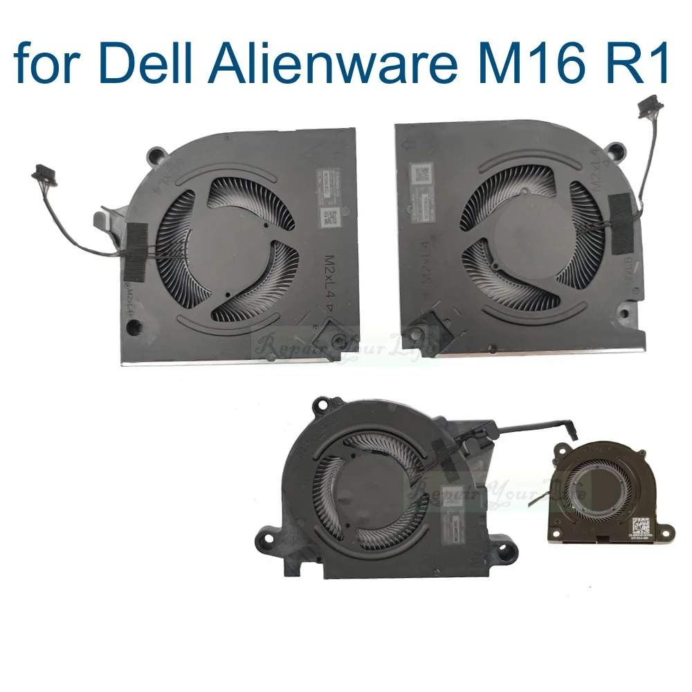 Ventilador de refrigeración para portátil Dell Alienware M16 R1 CPU GPU radiador MG75091V1 C160 C150 S9A XMDV9 0XMDV9 023.100TR.0011 nuevo - imagen 2