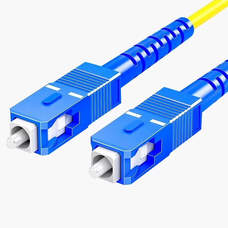 Cable de conexión óptico SC-SC 1m 5m 10m 50m 100m 3m 20m simplex SM 30m PVC conector azul puente de fibra SC G652D envío gratis ELINK