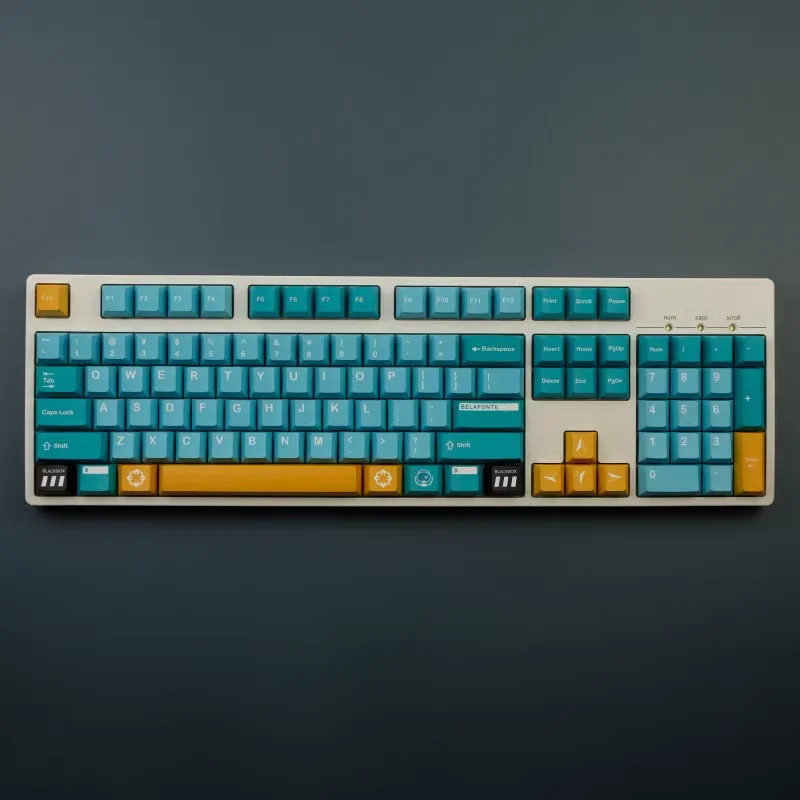 Teclas GMK Belafonte, 140 teclas, Material PBT, perfil de cereza, DYE-SUB para teclado mecánico MX Switch 61/64/68/75/84/87/98/104 - imagen 2